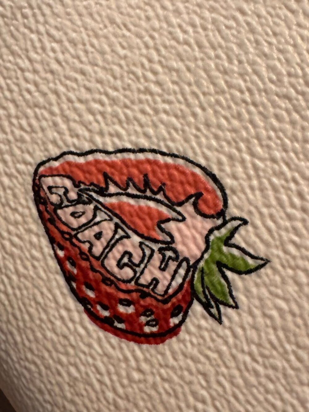 NWT Coach Corner Zip Wristlet Strawberry Print Chalk Multi CBB81 - Picture 7 of 8